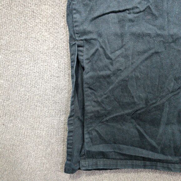 Quacker Factory Maxi Skirt Womens 1X Black Embroidered Beaded Pull On Cotton - Picture 3 of 11